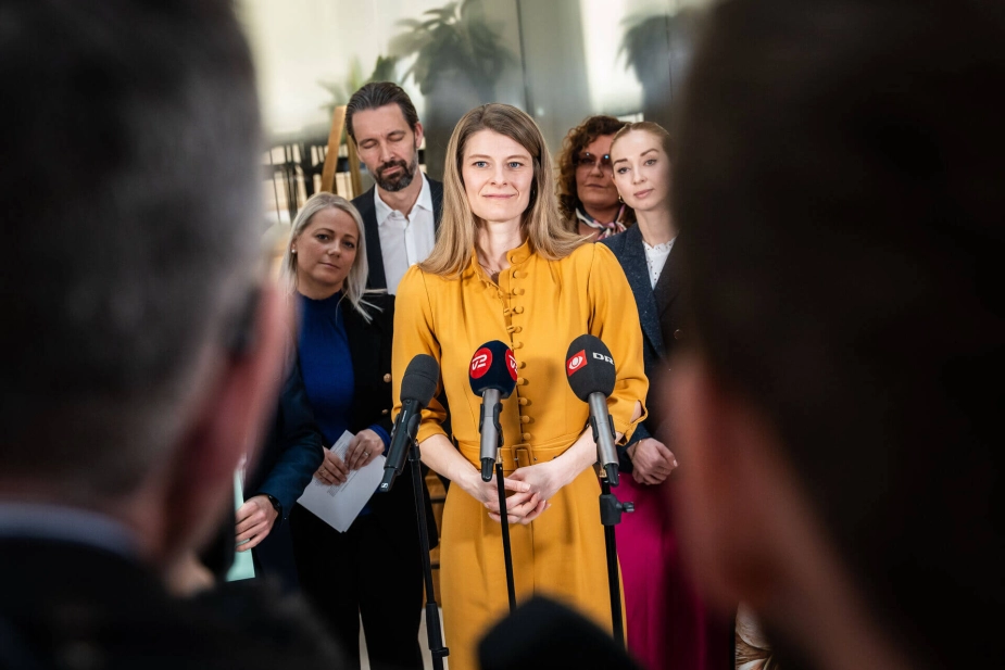 Daværende beskæftigelsesminister Ane Halsboe-Jørgensen præsenterer den historiske beskæftigelsesreform i Beskæftigelsesministeriet i april 2025, som lægger fundamentet for den nye hovedlov om aktiv beskæftigelsesindsats.