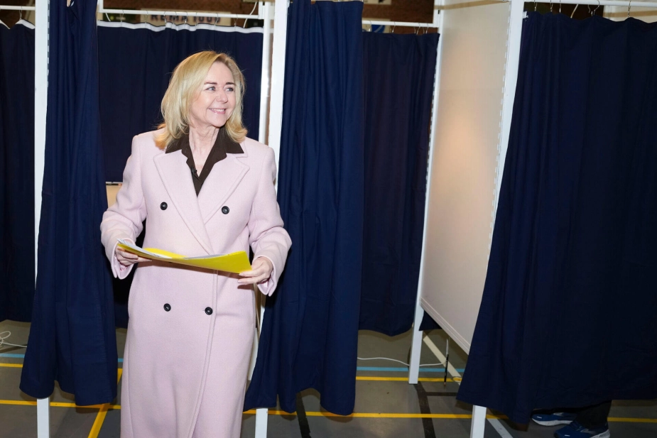 De Konservatives formand, Mona Juul, er "stjerneglad" for partiets resultat ved KV25. Sådan lyder det til Ritzau.