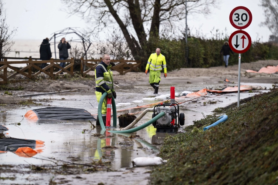 Fremover skal borgerne og myndigheder i højere grad være klar til at håndtere ødelæggelser og oversvømmelser som efter det voldsomme vejr i Strøby Egede i oktober 2023. Strøby Egede ligger på det østlige Sydsjælland. (Arkivfoto).