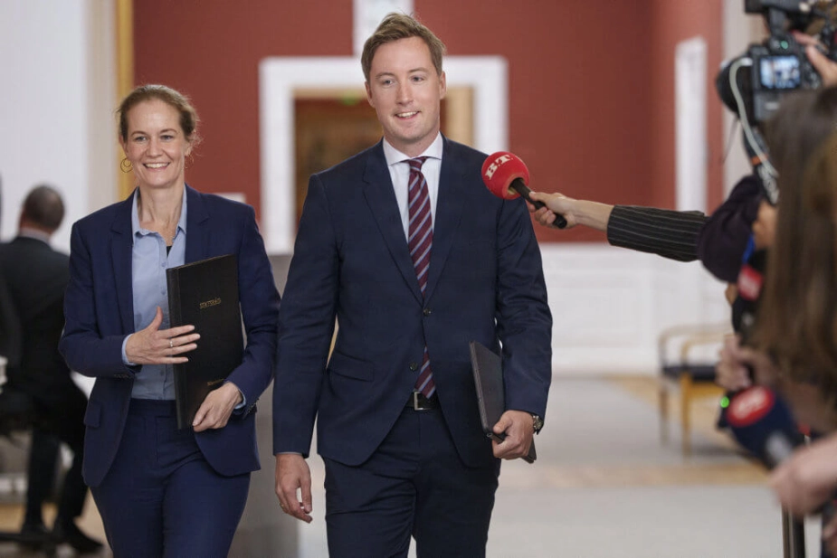 Miljøminister Maria Reumert Gjerding (tv.) er ny miljøminister for SF. (Arkivfoto).