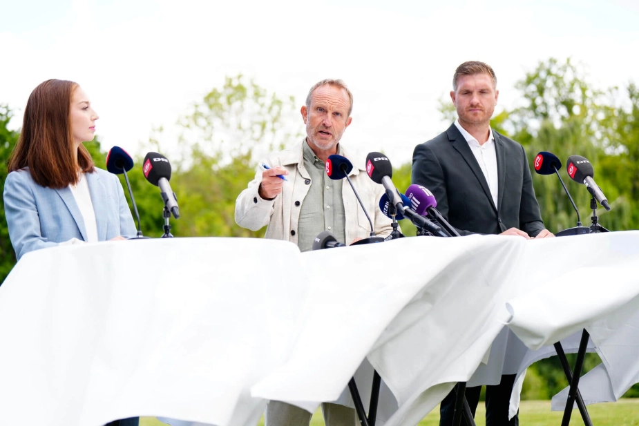 Radikale Venstre holder pressemøde i forbindelse med partiets sommergruppemøde på Egelund Slot i Fredensborg.