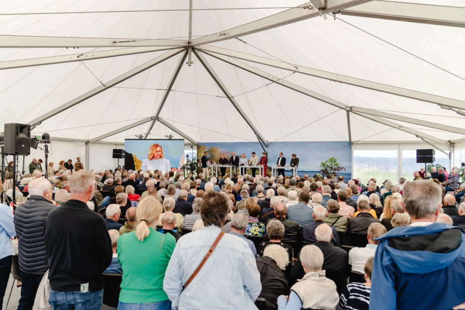 Politisk debat på Skivemødet 2025.