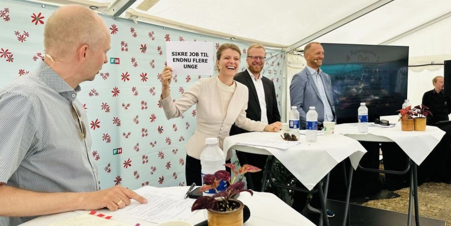 Beskæftigelsesminister Ane Halsboe-Jørgensen (S) deltagere i flere debatter på årets Folkemøde.