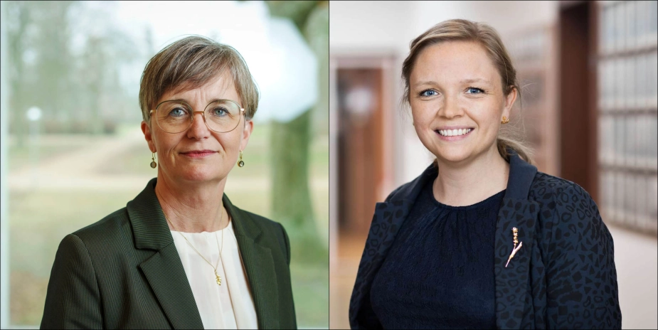 Dorte West, borgmester i Herning (V), og Maja Højgaard, borgmester i Brøndby (S)