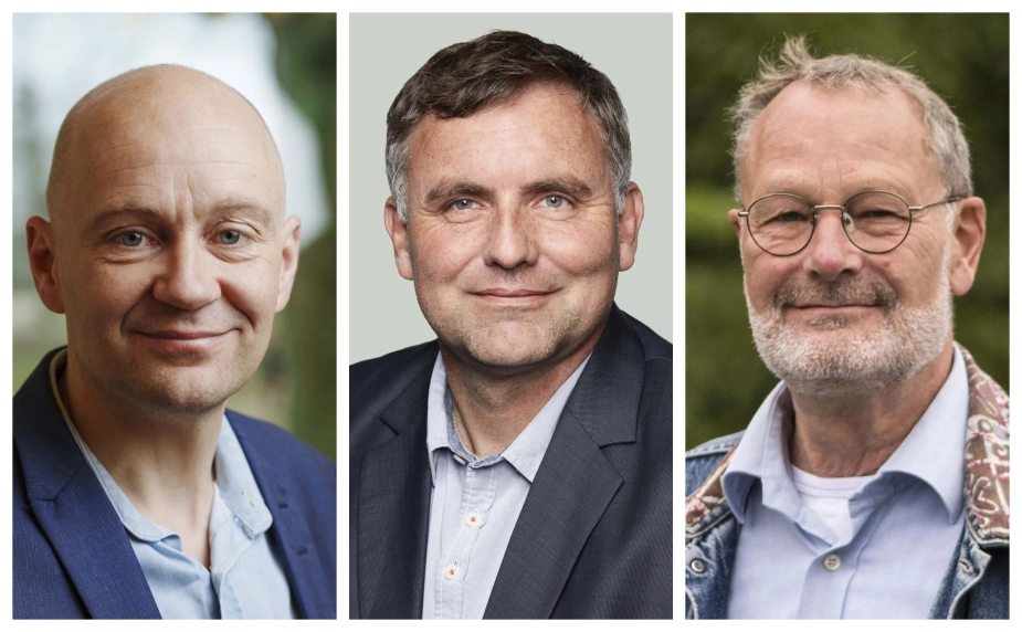 Fra venstre: Fanø-borgmester Frank Jensen (RV), Samsø-borgmester Marcel Meijer (S) og Ærø-borgmester Peter Hansted (S).