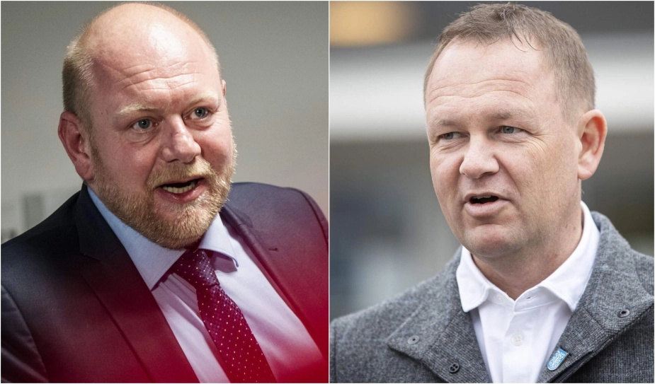 Borgmester i Varde, Mads Sørensen (t.v.) og borgmester i Esbjerg, Per Frost Rasmussen.