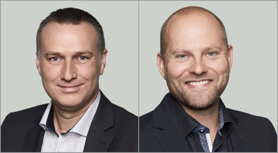 Næstveds borgmester Carsten Rasmussen (S) og Vordingsborgs borgmester Mikael Smed (S)