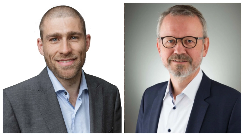 Thomas de Richelieu, direktør for Ældre og Sundhed i Lolland Kommune (tv.) og Henrik Aarup-Kristensen, direktør for Sundhed og Velfærd i Brønderslev Kommune.