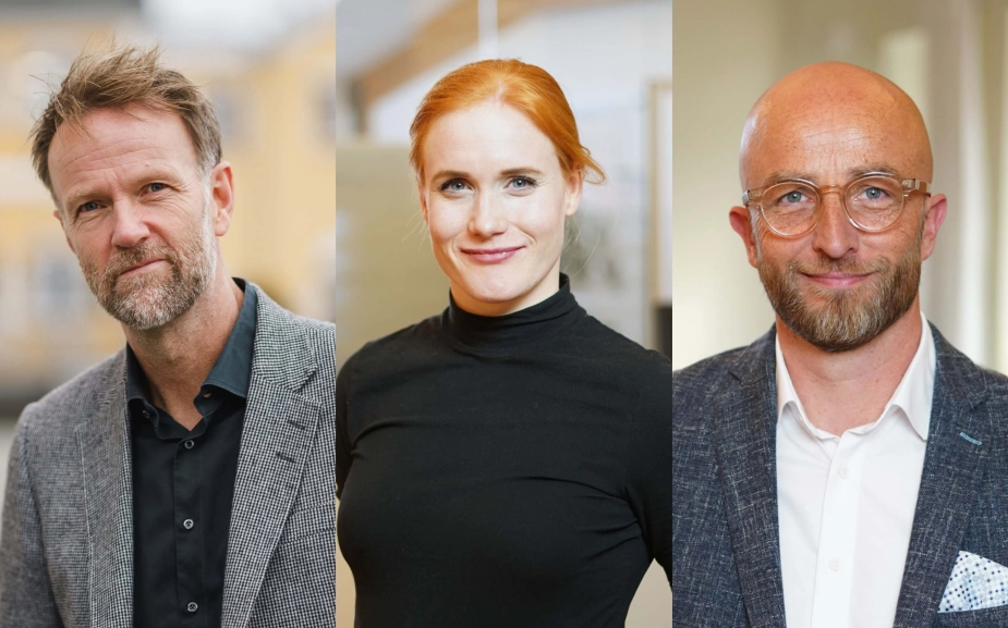 Fra venstre: Morten Ballisager, Nanna Stenner Rohr, Per Toft Kristensen.