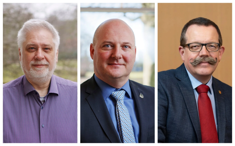 De tre borgmestre fra venstre i Faaborg-Midtfyn, Faxe og Fredericia - Hans Stavnsager (S), Ole Vive (V) og Christian Bro (S) kan alle mærke på økonomien, at der har været store stigninger i antallet på førtidspension og seniorpension.