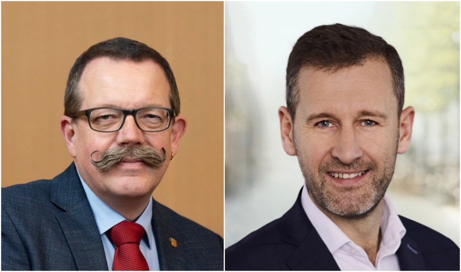 Christian Bro (tv.) måtte endnu engang sidde over budgetforhandlingerne, som Peder Tind tog del i (th.).