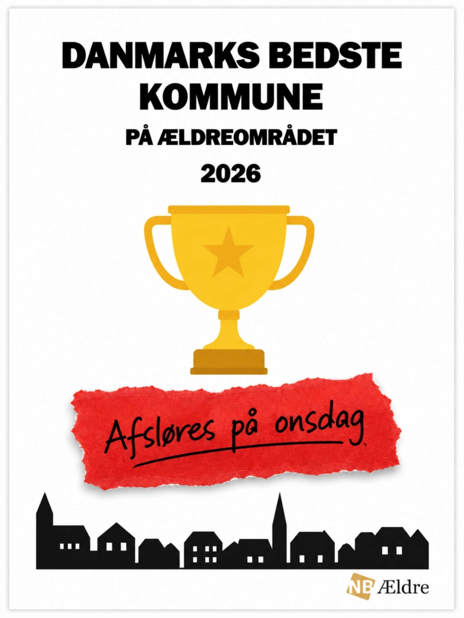 I næste uge offentliggør NB-Ældre vores omfattende kortlægning af ældreområdet i kommunerne, hvor kommunerne er blevet sammenlignet på 18 parametre.