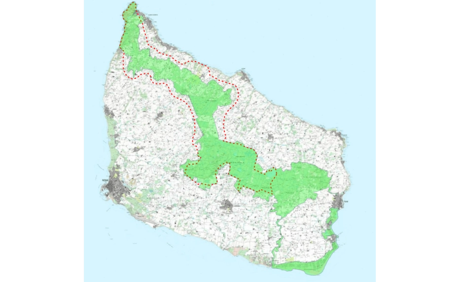 Målet med det bornholmske højland er at skabe et sammenhængende naturområde.