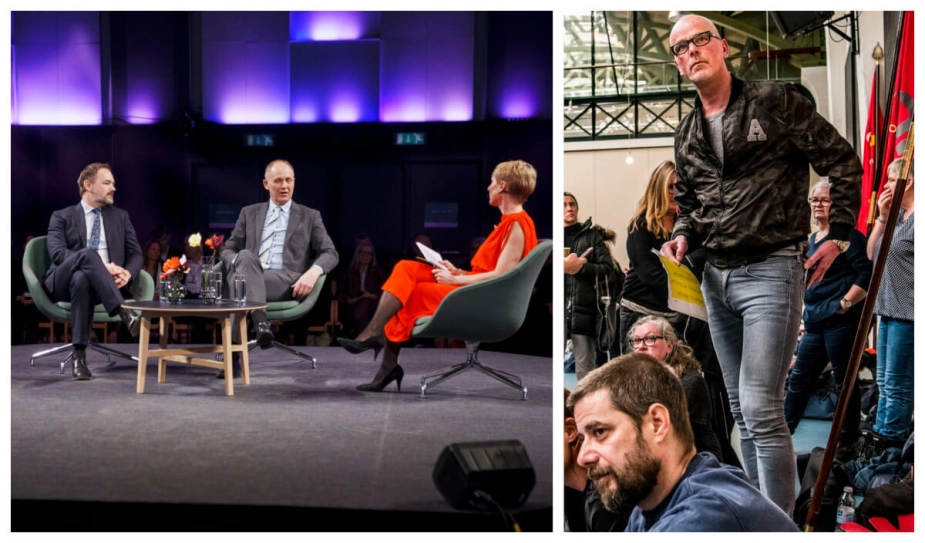Jan Hoby (th), der som næstformand for Landsforeningen for socialpædagoger har været engageret i den faglige kamp i mange år, mener, at tiden er inde til at øge presset på regeringen. Planen er at lægge et pres op til KL-topmødet (tv.) i marts, og han håber, at kommunalpolitikerne på tværs af partier vil gå i fælles front mod den nuværende økonomistyring af kommunerne.