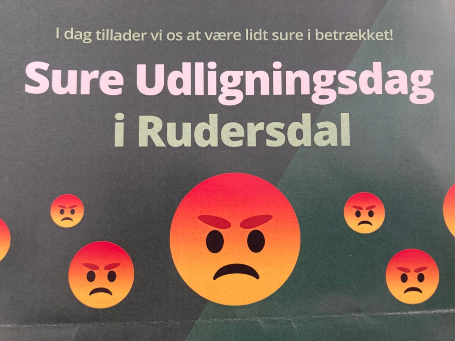 Foto af en flyer, som byrådsmedlem fra Det Konservative Folkeparti delte ud på Holte station tirsdag morgen den 13/8.