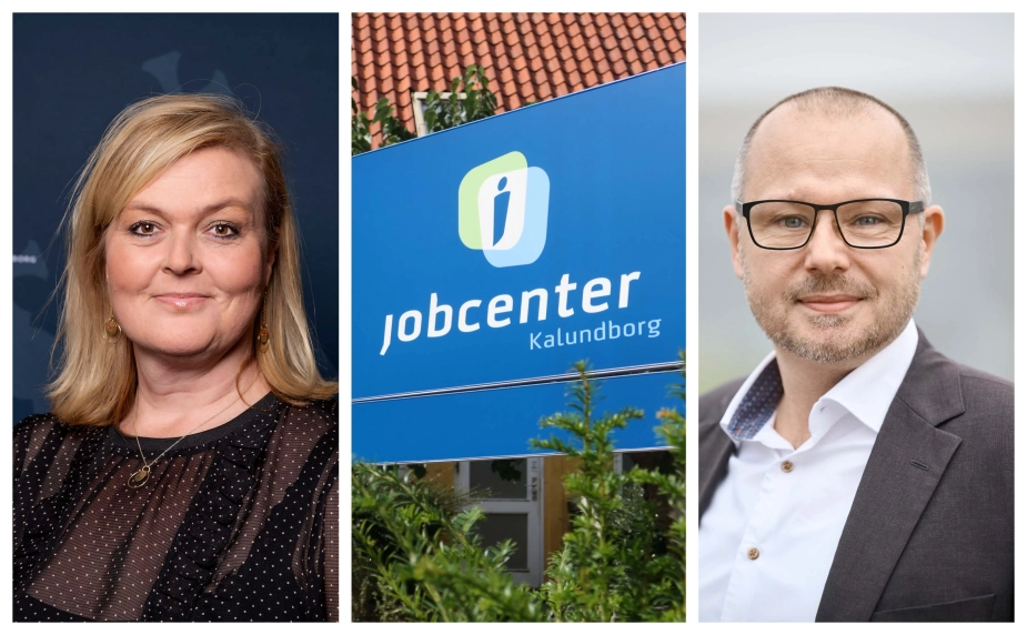 Politisk opbakning og faglig strategi har bragt Jobcenter Kalundborg til tops i KL’s landsdækkende måling, fortæller Tina Beck-Nilsson og arbejdsmarkedschef Lasse Bjerregaard.