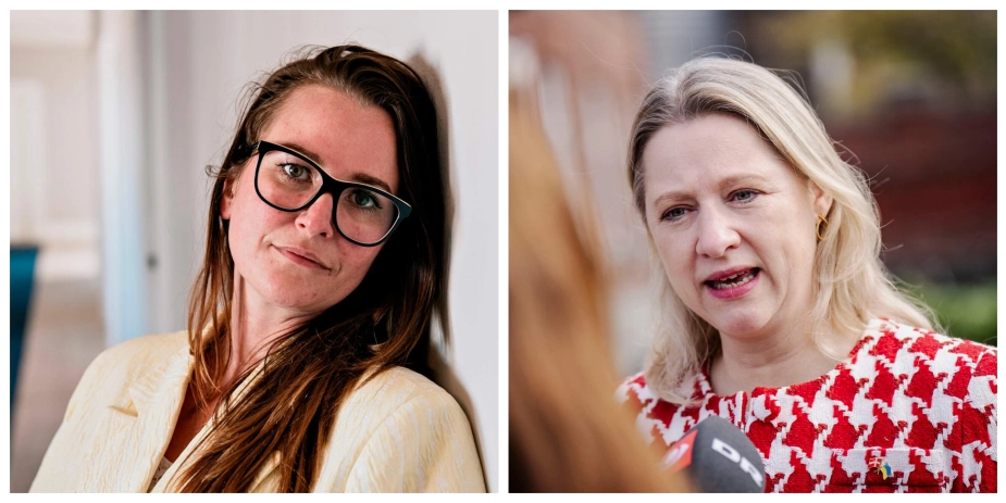 "Jeg mener ikke, at en bodsordning er den rette løsning på retssikkerhedsproblemstillingen i forhold til klagesager på socialområdet," fastslår Sophie Hæstorp Andersen (th.). Liberal Alliances Katrine Daugaard (tv.) er uenig.