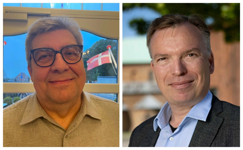 Torben Lindbæk-Larsen, chef for Pleje og Omsorg i Tønder Kommune (tv.) og Kasper Sonne, kommunaldirektør og fagdirektør for bl.a. ældreområdet i Ringsted Kommune.