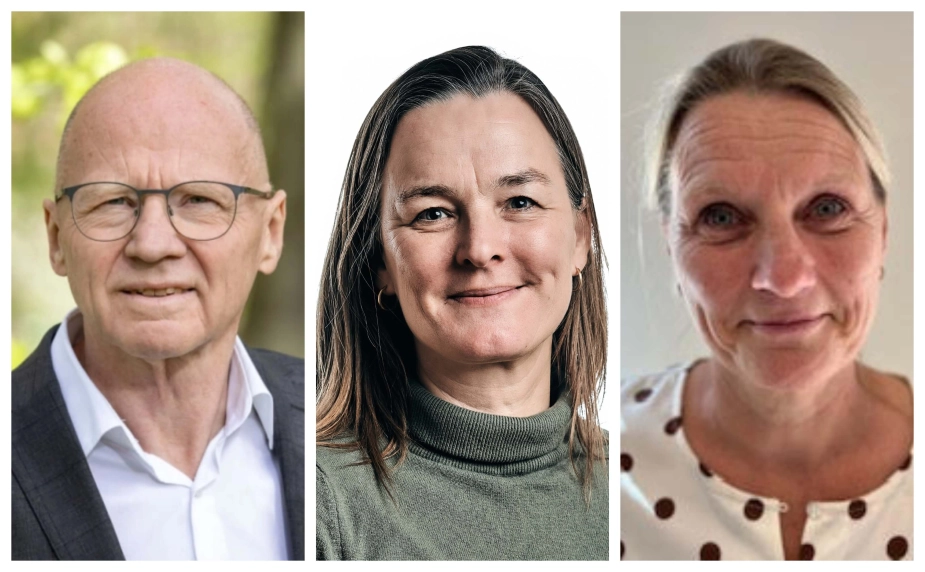 Jan Nielsen, direktør for Senior og Omsorg i Aalborg Kommune, Stine Dideriksen, chef for Ældre og Rehabilitering i Assens Kommune og Susanne Buch, chef for Ældre og Sundhed i Kerteminde Kommune.