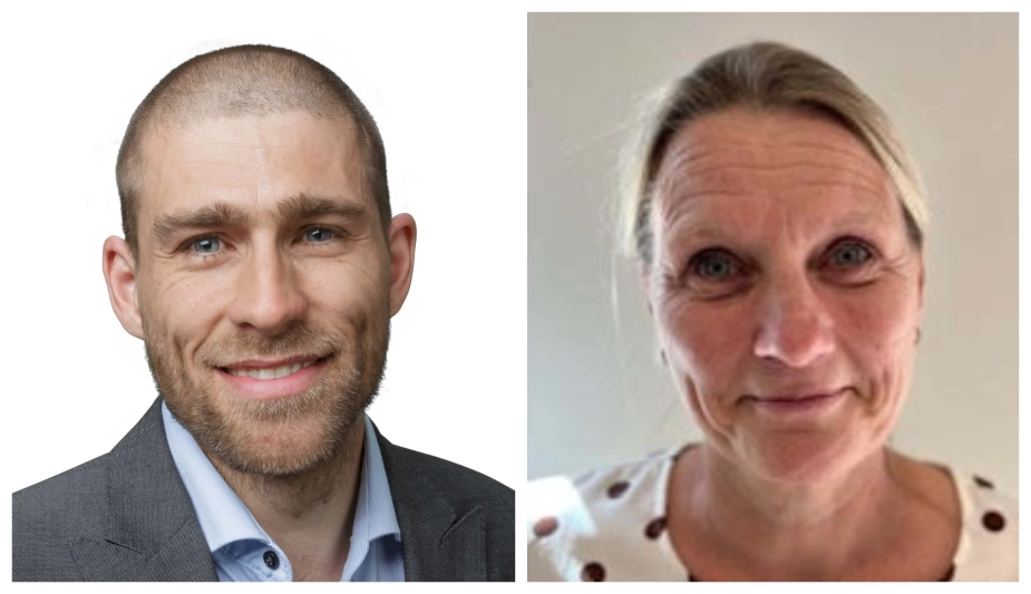 Thomas de Richelieu, direktør for Ældre- og Sundhed i Lolland Kommune og Susanne Buch, chef for Ældre og Sundhed i Kerteminde Kommune.
