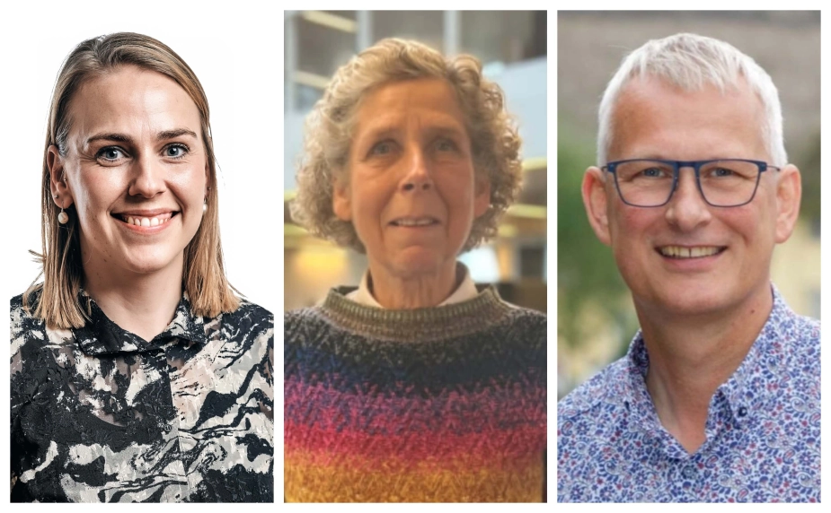 Lotte Hartmann Lenius, chef for Ældre og Forebyggelse i Assens Kommune (tv.), Klaus Liestmann, direktør for omsorg og udvikling i Sønderborg Kommune og Karen Holdsbjerg-Larsen, omsorgschef i Viborg kommune.