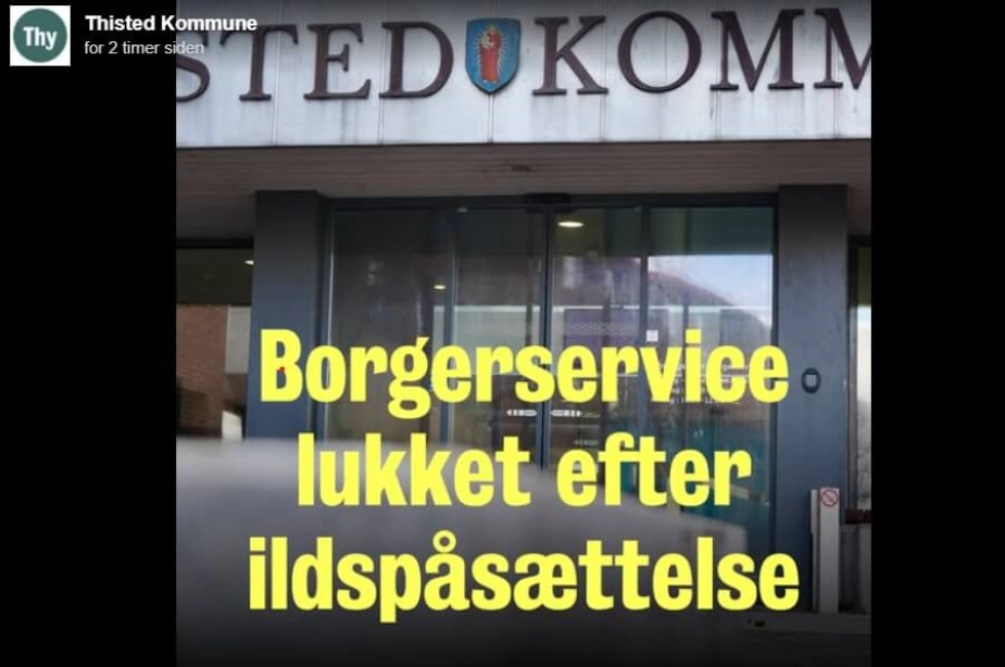 Thisted Kommunes opslag på Facebook