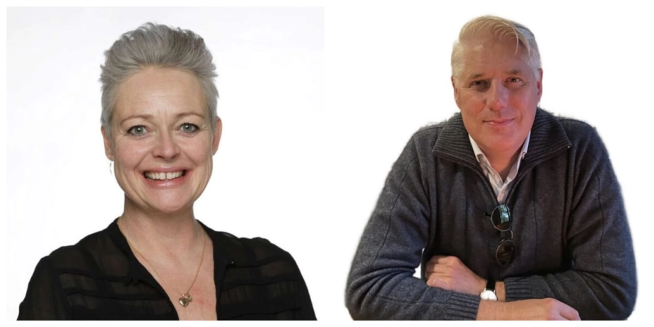 De to kandidater til borgmesterposten fra Socialdemokratiet i Slagelse Kommune - Britta Huntley og Søren Horn Petersen.