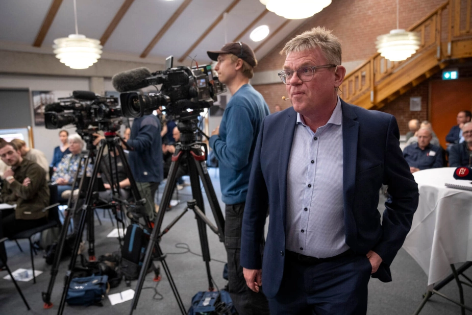 Borgmester Torben Hansen (S), set på et pressemøde i april om Nordic Waste, har endnu ikke haft held til at overbevise et byrådsflertal om at sige ja til lånedispensationen.