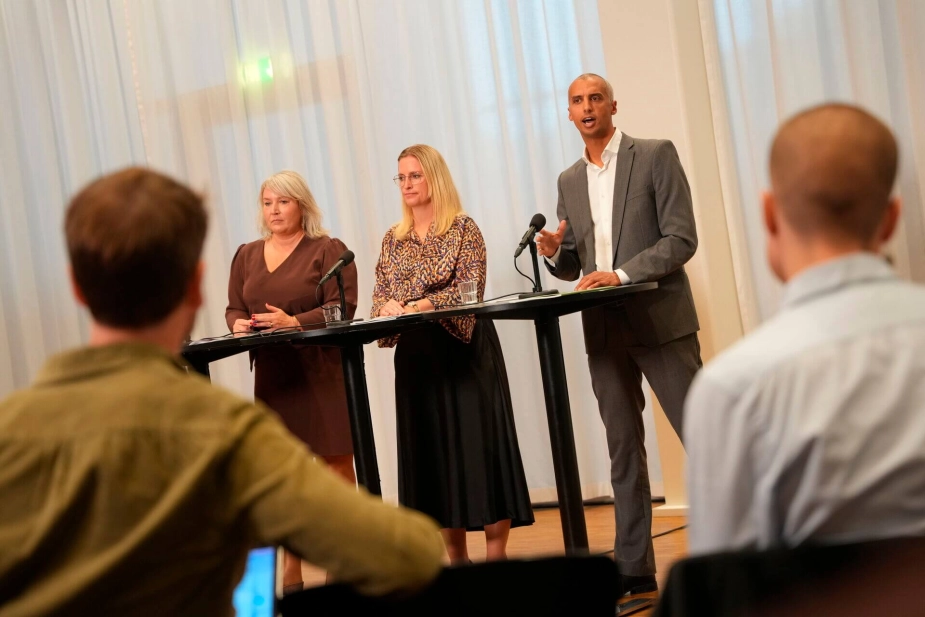 Christina Egelund (M), Stephanie Lose (V) og Mattias Tesfaye (S) præsenterede tirsdag regeringens udspil til reformer af ungdomsuddannelserne inkl. 10 klasse samt professionsbachelor- og erhvervsuddannelserne.