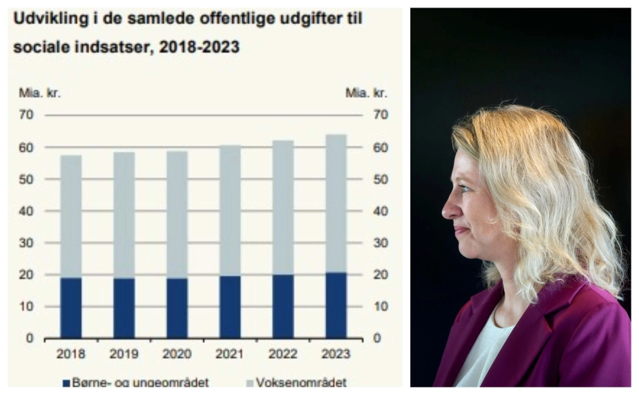 Udgifterne til socialområdet fortsætter med at stige.
