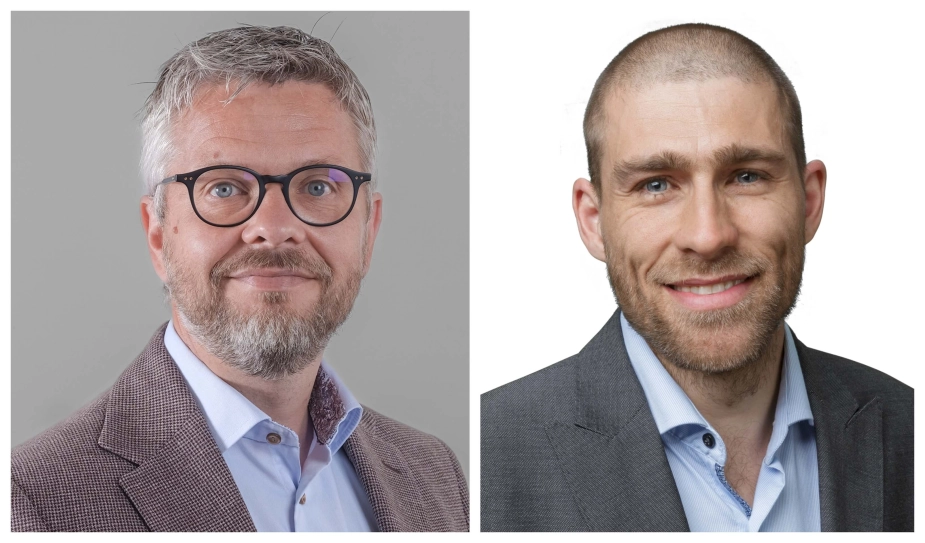 Ulrik Johansen, direktør for Social og Sundhed i Favrskov Kommune (tv.) og Thomas de Richelieu, direktør for Ældre og Sundhed i Lolland Kommune.