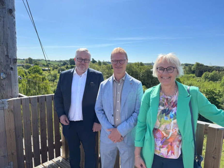 Søren Steen Andersen, borgmester i Assens, Johannes Lundsfryd Jensen, borgmester i Middelfart, og Mette Landtved-Holm, borgmester i Nordfyns Kommune.