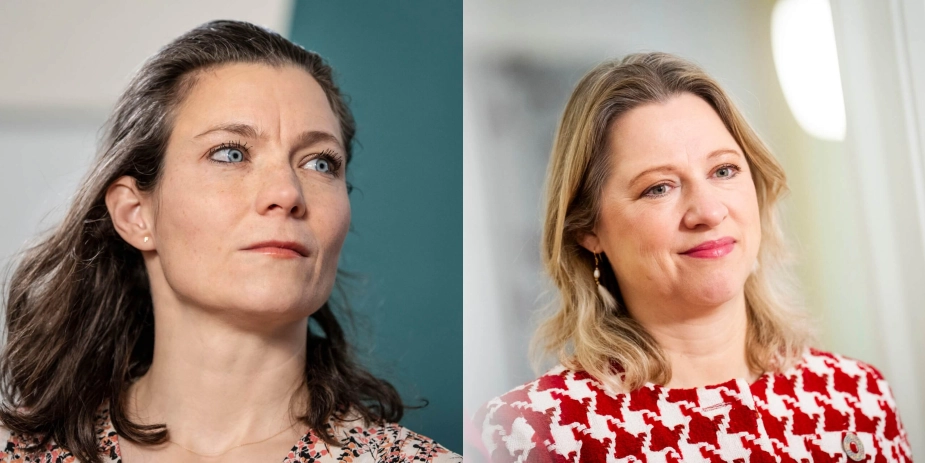 Det Radikales Venstres mangeårige socialordfører Lotte Rod (tv.) blev ikke genvalgt. Det lykkedes dog socialminister Sophie Hæstorp (th.) at blive valgt.