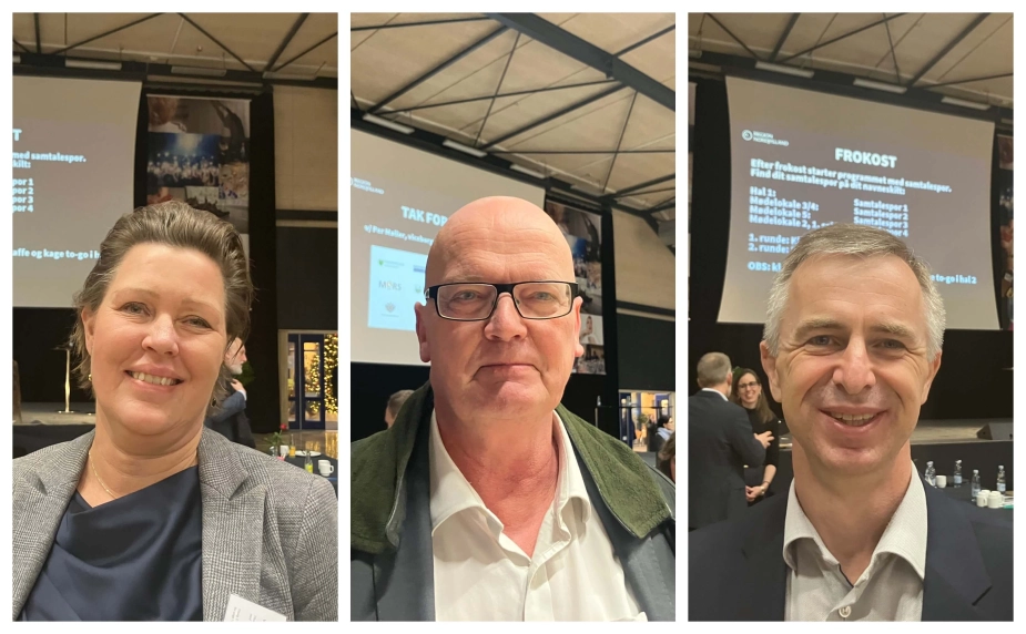 Lone Lollesgaard, arbejdsmarkedschef i Vesthimmerland kommune, Michael Duus Nielsen, arbejdsmarkedschef i Hjørring Kommune og Jesper Dahlgaard, job- og uddannelseschef i Aalborg Kommune til Nordjysk Ungekonference.